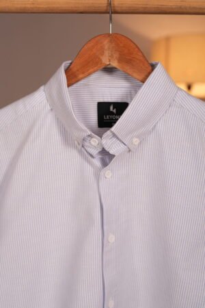 Sky Blue and White Stripe Shirt